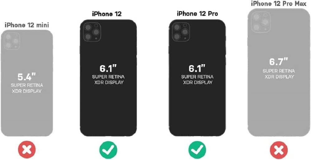 OtterBox Defender Series Holster Belt Clip Replacement for iPhone 12 & iPhone 12 Pro (Only) - Non-Retail Packaging- Black