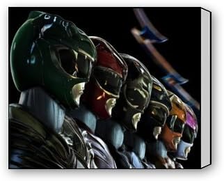 Modern Canvas Print Power Rangers On Canvas 20 "x 16" Inch, Canvas Wall Art Decor Home Office Artwork - Stretched and Framed Ready to Hang