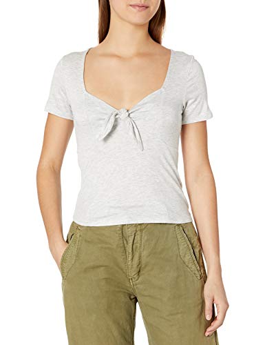 Short Sleeve Front Tie Detail Top