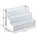 HESIN Acrylic Risers 9-inch W by 6.25-inch D Three-Tier Acrylic Step Display for Decoration and Organizer (1 Pack)