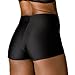 Women's Vintage Black Tummy Control High Waisted Bathing Bikini Boy Short Bottom