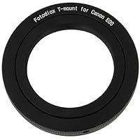 Fotodiox Lens Mount Adapter - T-Mount (T/T-2) Screw Mount SLR Lens to Canon EOS (EF, EF-S) Mount SLR Camera Body