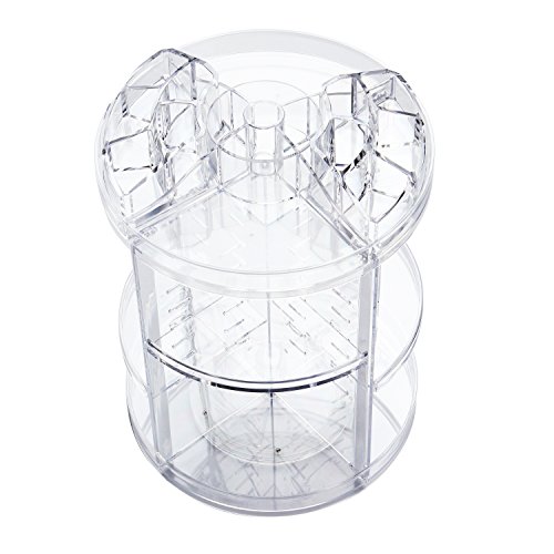 Moosy life acrylic makeup organizer, 360º rotating large capabil…