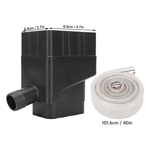BORDSTRACT Rain Water Collection System, Rain Barrel Diversion Kit to Divert Water with a 40 Inch Hose, Fits 2'' x 3'' Standard Gutter Downspout(Black)
