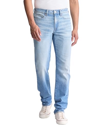 Buffalo David Bitton Men's Straight Six Jeans, Crinkled and Sanded, 30W x 30L