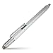 BoxWave Universal EverTouch Builder Stylus, Fiber Tip Stylus - Built in Level, Ballpoint, Rule - Metallic Silver, Stylus Pen for Smartphones and Tablets