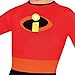 Party City Boys Dash Costume - Disney The Incredibles - Red Jumpsuit, Gloves & Mask - Ages 4-6, Halloween