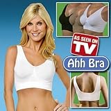 Ahh Bra Set of 3 (One Nude One Black one White) - 2X-Large *As Seen On TV