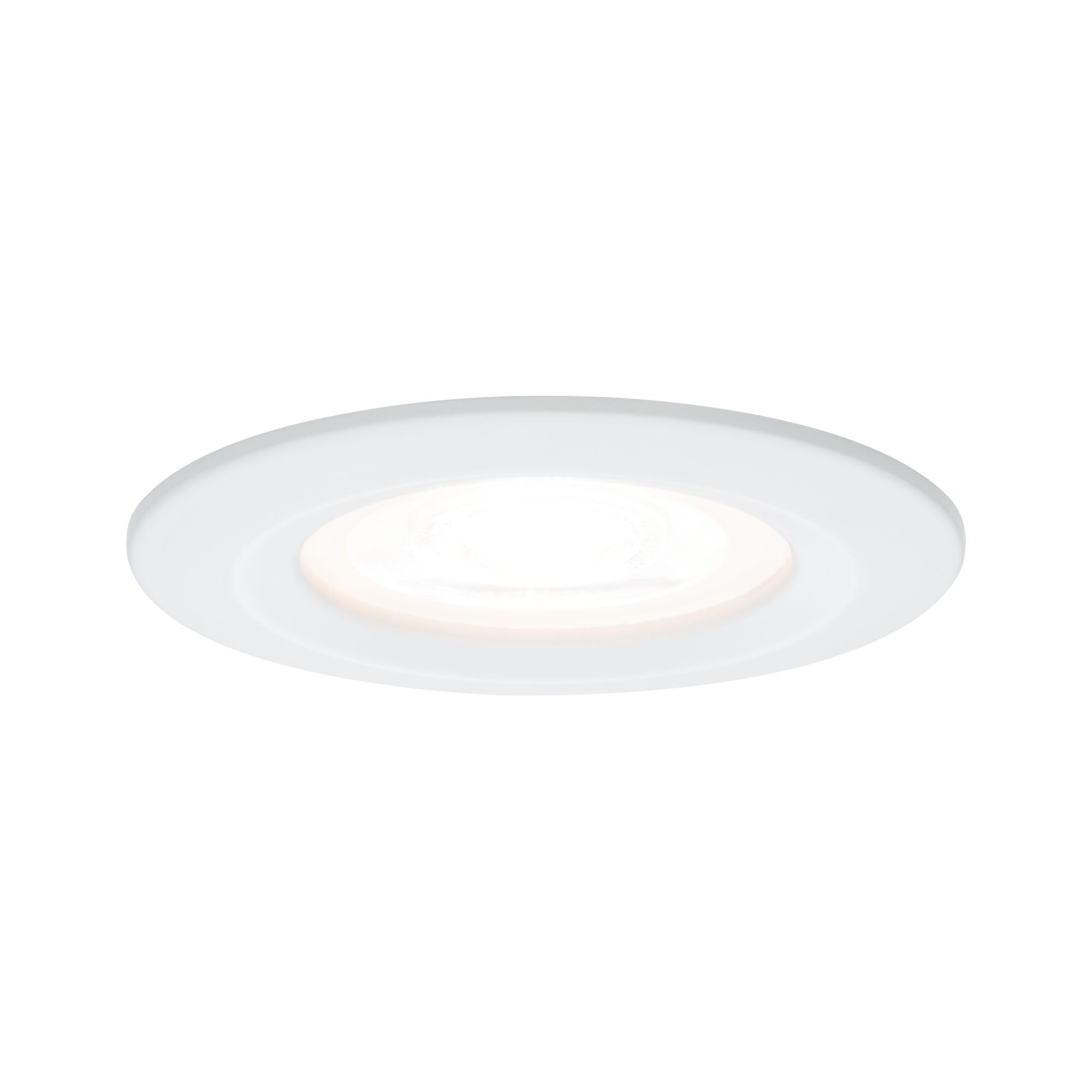 Paulmann 93631 Nova Recessed Spotlight Round White Ceiling Spotlight Without Bulb Max. 35 W GU10 Recessed Ceiling Light Aluminium Matt