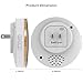 Heiyo Wireless Door Chime Wood Grain Series-1 Remote Button and 1 Plugin Receivers with Operating at 600-feet/52 MP3 Melodies/ 4-Level Volume for Home/Office/Stores or Other