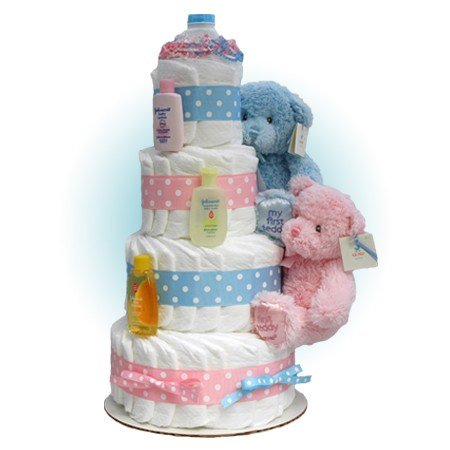 diaper cake for twins