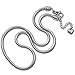 European Charm Bracelet Necklace for Women and Girls Bead Charms, Stainless Steel Snake Chain, Claw 18 Inch