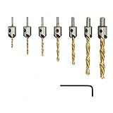 GORCHEN Countersink Drill Bit Set Titanium Screw