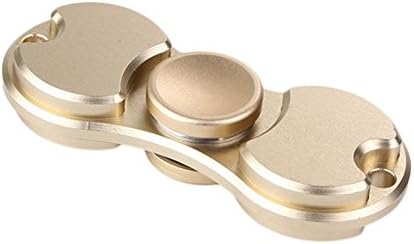 YISHU Fidget Spinner High Speed Aluminum Bearing ADHD Focus Anxiety Relief Toys (Golden)