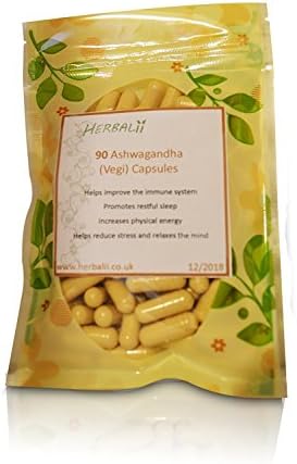 Ashwagandha Vegi Capsules (Organic) (450mg)- Various Sizes (30)