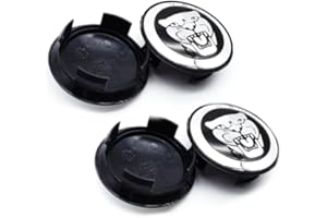 AULPEE Wheel Hub Center Cap Center Logo Emblem Hub Cover 59mm ABS Material Compatible with XE XF XJ F-Type F-PACE Accessories (JG Black2)