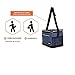 opux Insulated Lunch Box Men Women, Lunch Bag for Work School, Leakproof Soft Cooler Tote Adult, Large Lunch Pail Kids Boys Girls, Picnic Beach Food Bag with Shoulder Strap, Heather Navy