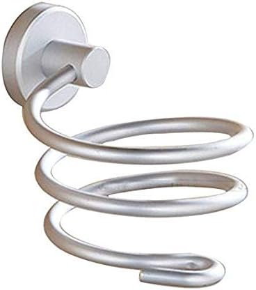 Aluminum Wall Mount Spring Style Hair Dryer Holder Rack Hair Drier