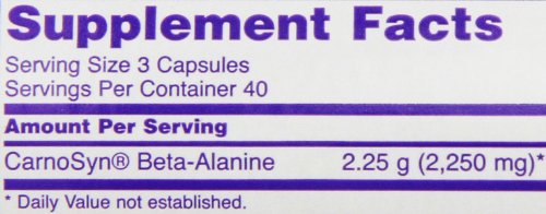 NOW  Beta-Alanine 750mg, 120 Capsules