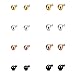 JewelrieShop Ball Earrings 316L Surgical Steel Earrings Round Ball Stud Earrings Set for Women