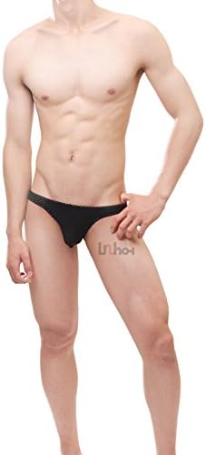 Men's Sexy Low Waist Underwear Bamboo Fiber Thong Breathable High-Cut Low Waist Briefs