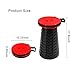 Folding Camping Stool – New Upgrade Portable Telescoping Stool seat for Hiking Fishing BBQ Picnic Outdoor Activities, Max Load 500lbsthumb 1
