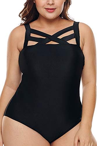 Garlagy 2019 Women's One Piece Swimsuits Plus Size Monokinis Swimwear Athletic Tankini Bathing Suit Bikini