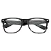 zeroUV - Nerd Raver Poser Clubbing Clear Lens UV400 Dork Horn Rimmed Glasses
