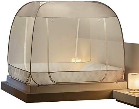 Mosquito net Portable Pop up Tent Mesh Folding for Bed Home Bedroom Outdoor Camping Anti Mosquito Netting w/Bottom (Size : 1.35m (4.5 feet) bed)