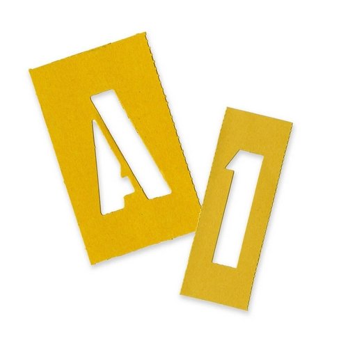 Painting Stencil Set, A-Z Set/0-9, Manila, 35/Set