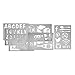 American Metalcraft SECSTN5 Transparent Stencil Set for Restaurant Signage, Assorted Shapes & Letters