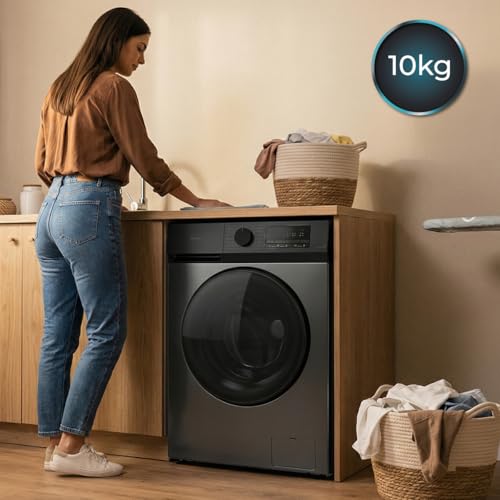 Lavatrice Carico Frontale 10Kg Bolero DressCode 10450 Inverter Steel, 1400 rpm, 16 Programmi, Classe A-10%, Motore Inverter Plus, Allergy Care, Pearl Drum, Silence, Stop&Go, KidLock