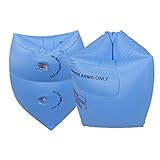 Easyinsmile Swim Roll up Arm Bands Floats Sleeves Swimming Trainers Floatation Armbands Rings floatie Tube Armlets(Blue)