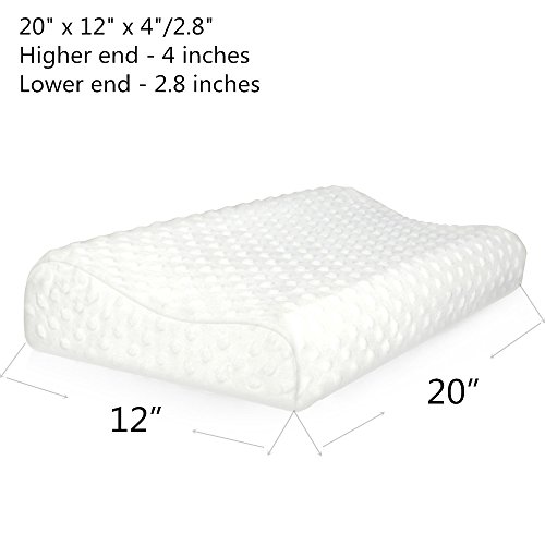 Contoured Memory Foam Pillow Cervical Snoring Pillows Orthopedic