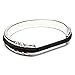Hair Tie Bracelet - Flower Design by Maria Shireen - Steel Silver - Medium