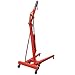 Titan Attachments 1 Ton Hydraulic Engine Hoist, Heavy Duty Steel Shop Crane, Cherry Picker Engine Hoist with 360° Caster Wheels, Engine Lift with 2,000 LB Capacity for Shop & on Site