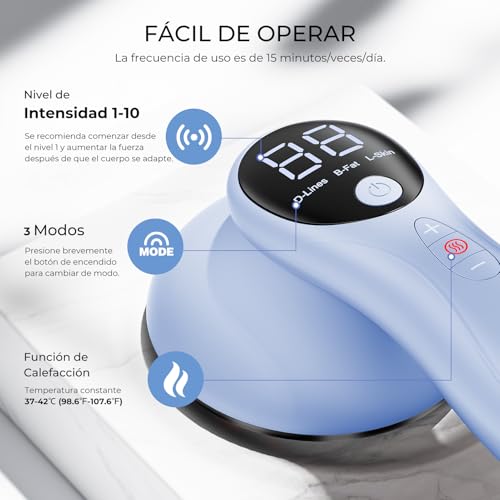 Cellulite Massager, Cellulite Electric Massager for Waist Abdomen Buttocks Arms Legs and Back (Blue)
