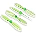 AFUNTA Propeller Blades for Hubsan X4 H107 H107D H107C H107L Quadcopter, 4 Sets (16pcs) Transparent Props Rotor for Helicopter - Red & Green & Blue & Orange