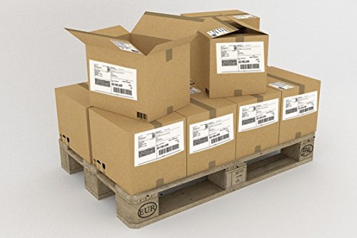 DigiOrange 2000 Premium Self Adhesive White Blank Half Page Shipping Labels 8.5 x 5.5 for Laser Inkjet Printer