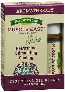 Natures Truth Essential Oil Roll-On Blend, Muscle, 0.34 Fluid Ounce (5 Pack)