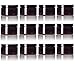 Premium Vials Amber 4 Oz Plastic Jar Black Lid - Pack of 12