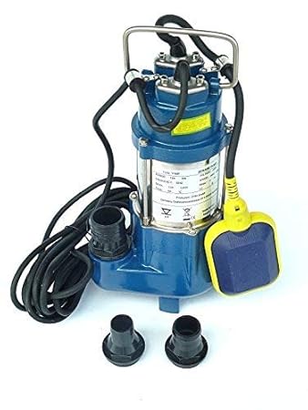 !! Profi !! Tauchpumpe Fäkalienpumpe 180Watt Schmutzwasserpumpe INOX Edelstahl mit freiem Durchlauf. Förderleistung 7980 l/h,