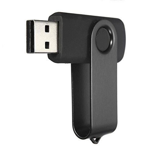 Creazy® 1GB Swivel USB 2.0 Metal Flash Memory Stick Storage Thumb U Disk (Black)