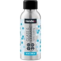 Shower GLASS & CERAMIC Coating 100ml Hendlex | Universal Bath Door and Titles Protectionfrom from Liquid Water Repelling Self Cleaning Hydrophobic Nano Coating Sealant