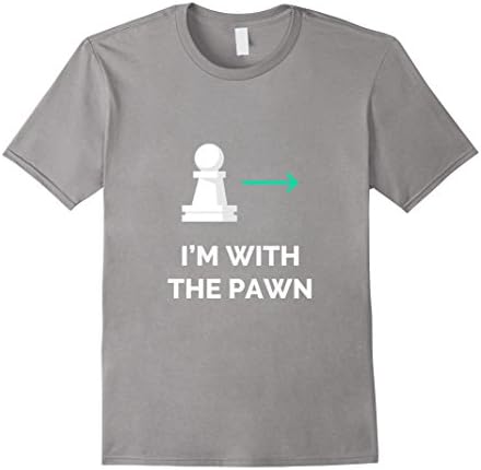Play Magnus: I'm With the Pawn T-Shirt - Male Medium - Slate