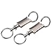 Mudder Metal Keychain Pull Apart Quick Release Detachable Key Rings, 2 Pack
