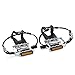 NEWSTY Bike Pedals with Clips and Straps for Outdoor Cycling and Indoor Stationary Bike 9/16-Inch Spindle Resin/Alloy Bicycle Pedalsthumb 3