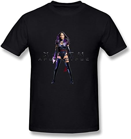 Konoyie Men's X-Men: Apocalypse Psylocke T-Shirt - Awesome T Shirts Black US Size XL