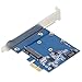 QNINE PCIe to MSATA SSD or SATA3.0 Combo Expansion Card, PCI Express Controller Mini SATA SSD Adapter for PC Desktop with Low Bracket