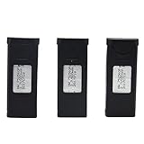 Blomiky 3 PCS 3.7V 900mAh Lipo Battery for Visuo XS809 XS809HC XS809HW XS809W Foldable RC Quadcopter Drone XS809 Battery 3